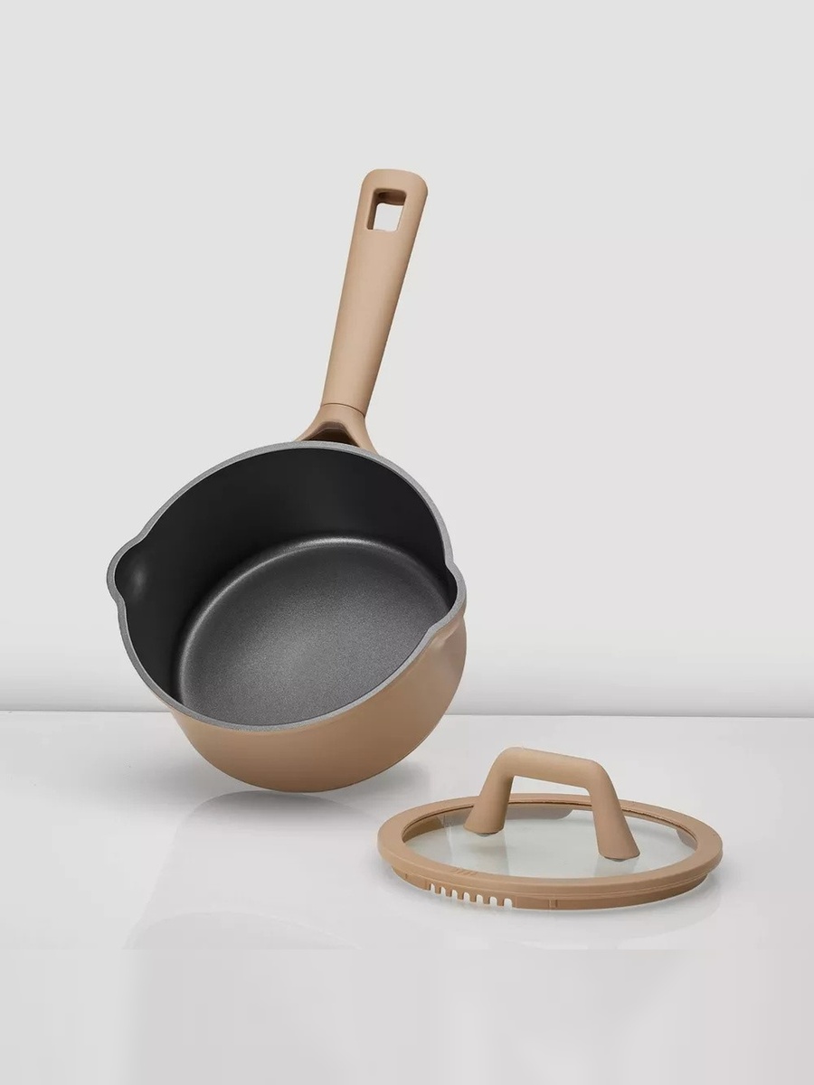 1.9 Litre Nonstick Saucepan with Pour Spout and Strainer Lid