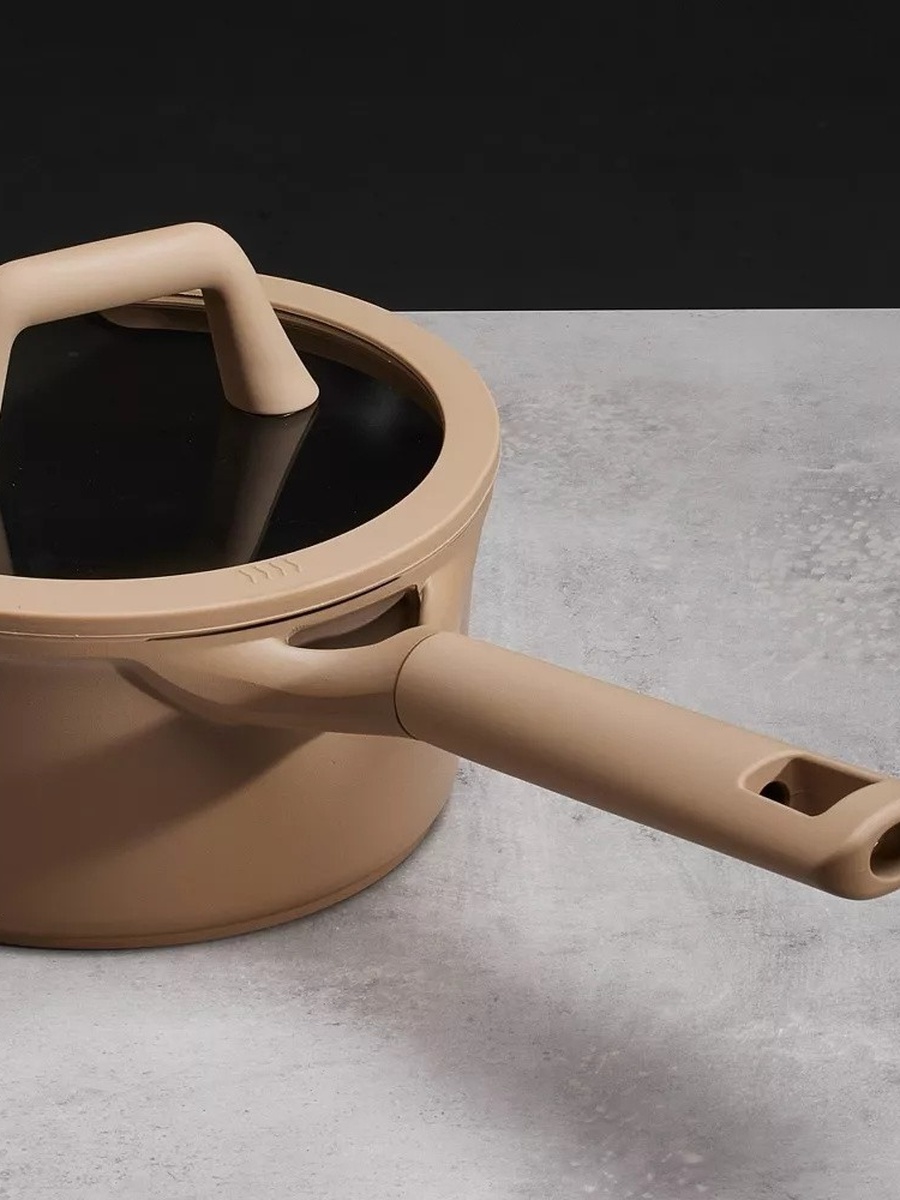 1.9 Litre Nonstick Saucepan with Pour Spout and Strainer Lid