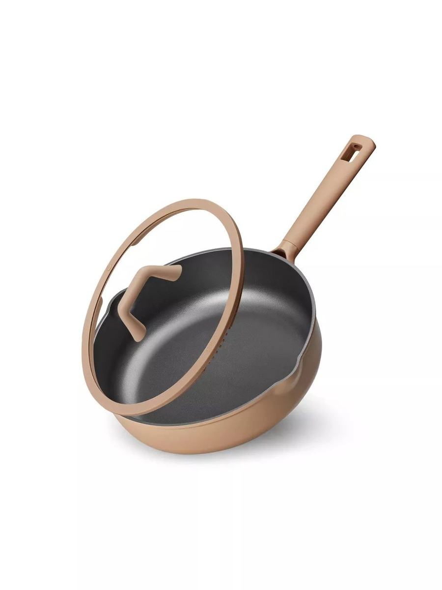 4.7 Litre Nonstick Saute Pan with Pour Spout and Strainer Lid