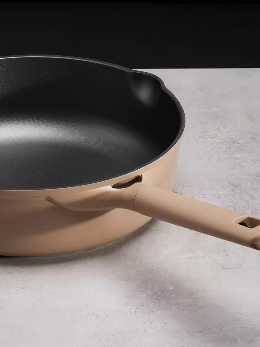 4.7 Litre Nonstick Saute Pan with Pour Spout and Strainer Lid