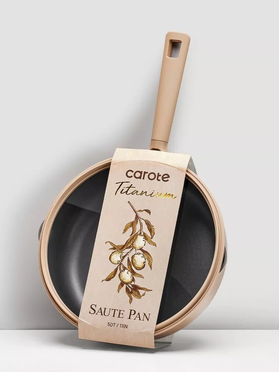 4.7 Litre Nonstick Saute Pan with Pour Spout and Strainer Lid