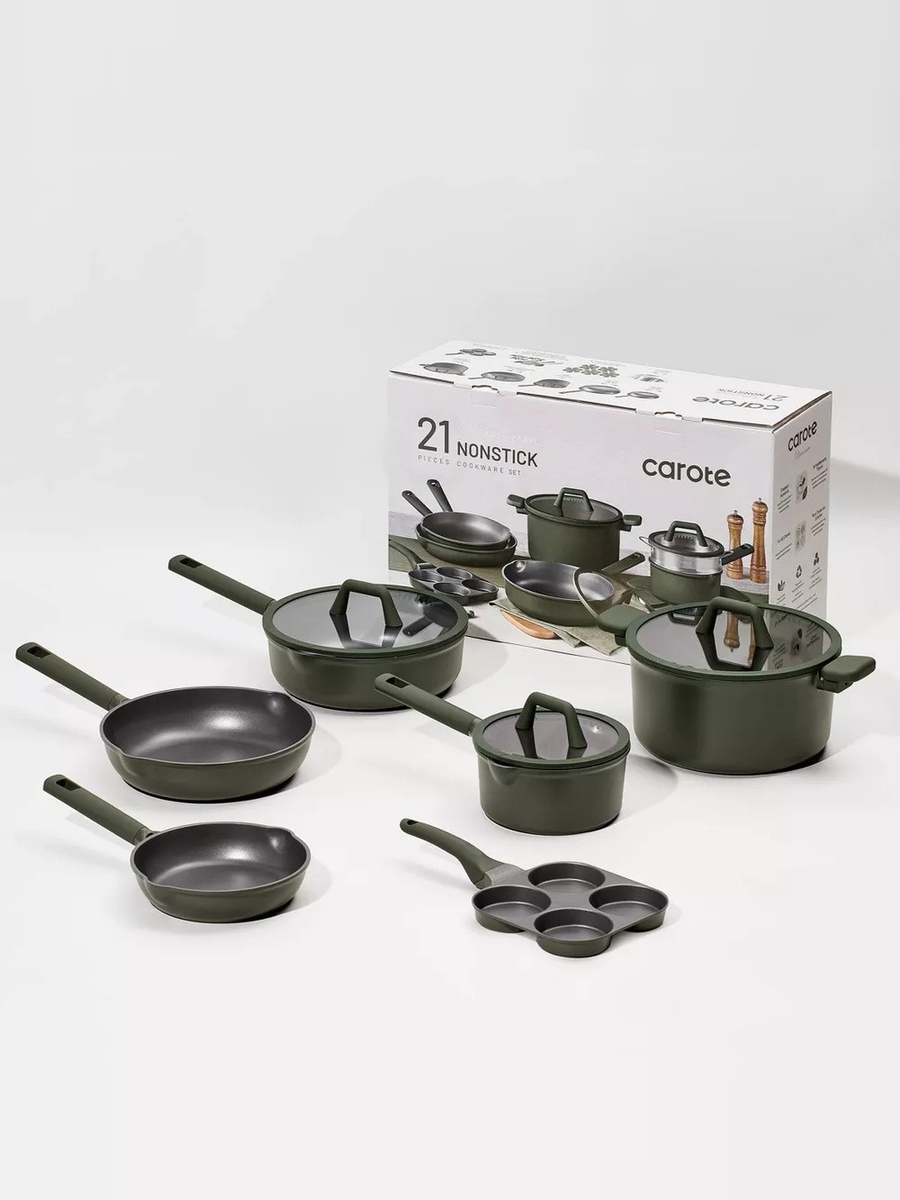 21-Piece Nonstick Cookware Set