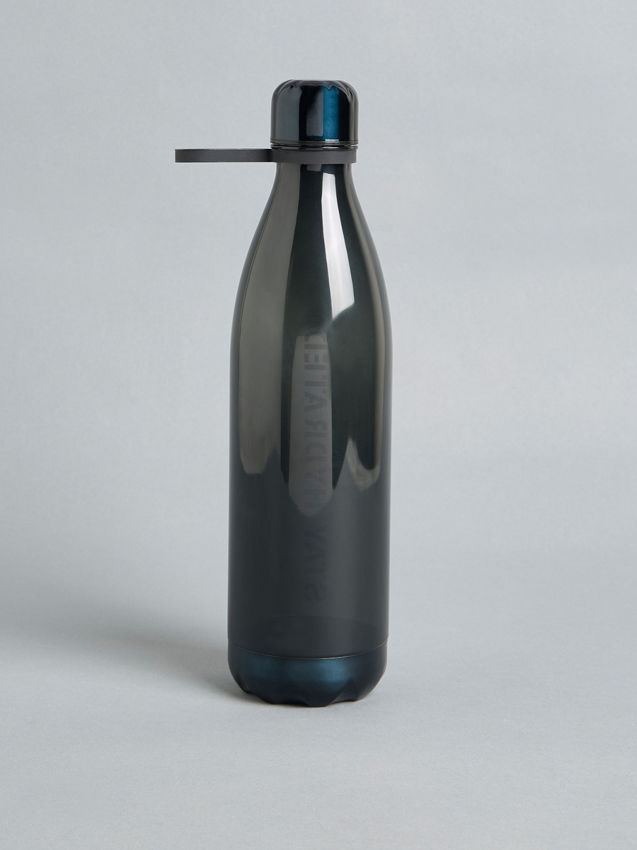 Slogan Print Water Bottle with Strap - 1 L