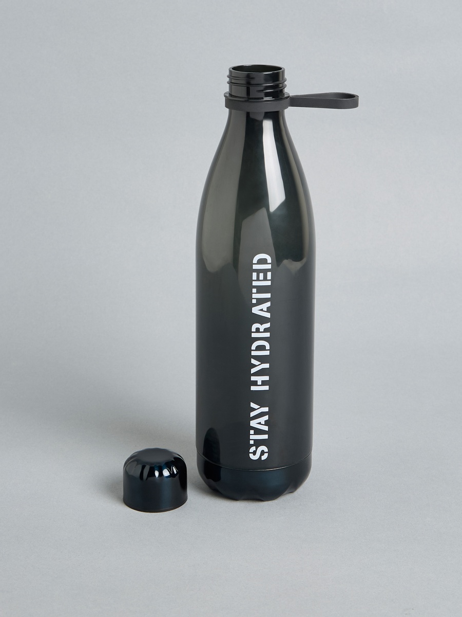 Slogan Print Water Bottle with Strap - 1 L