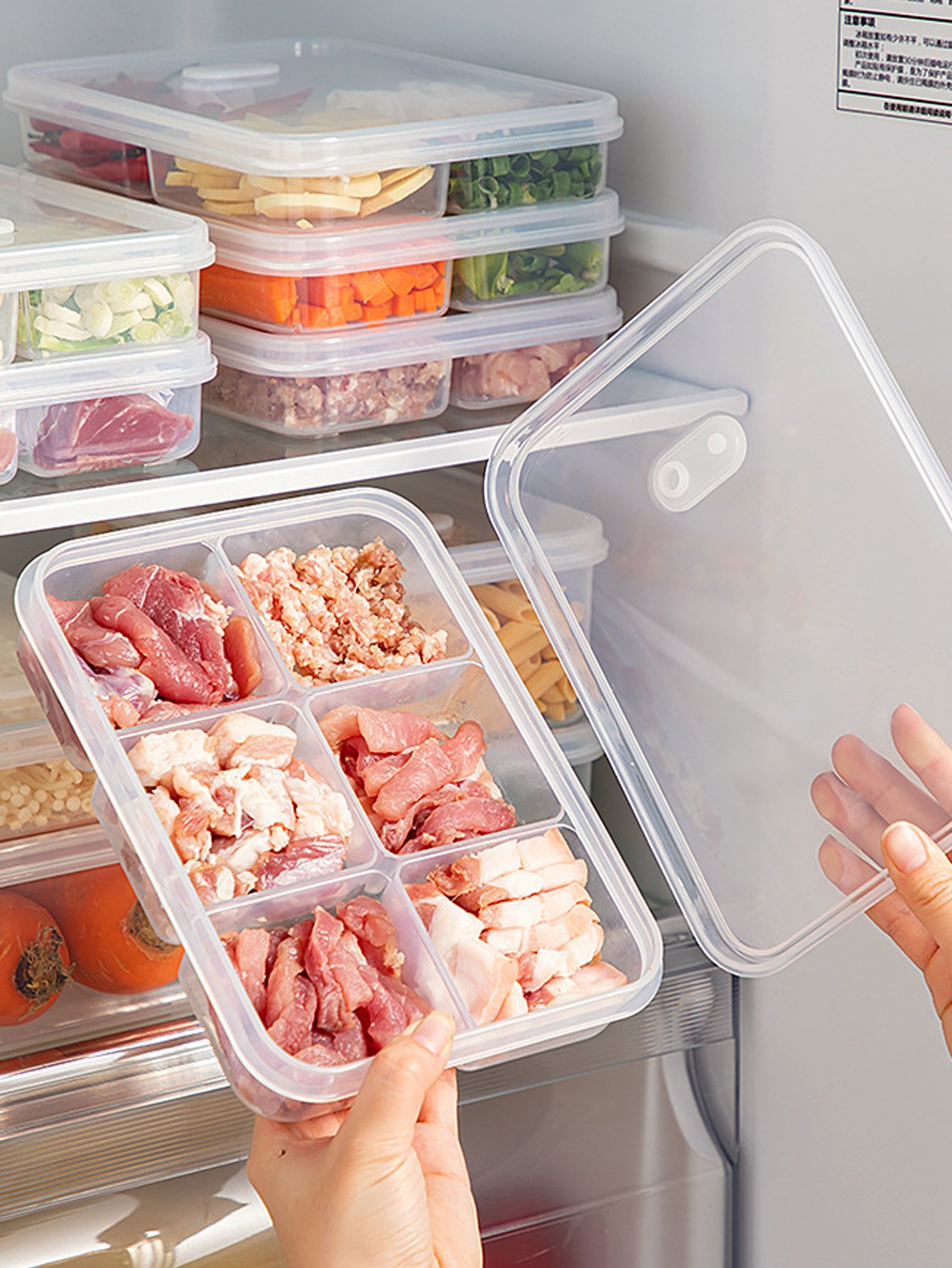 6-Compartment Food Storage Tray