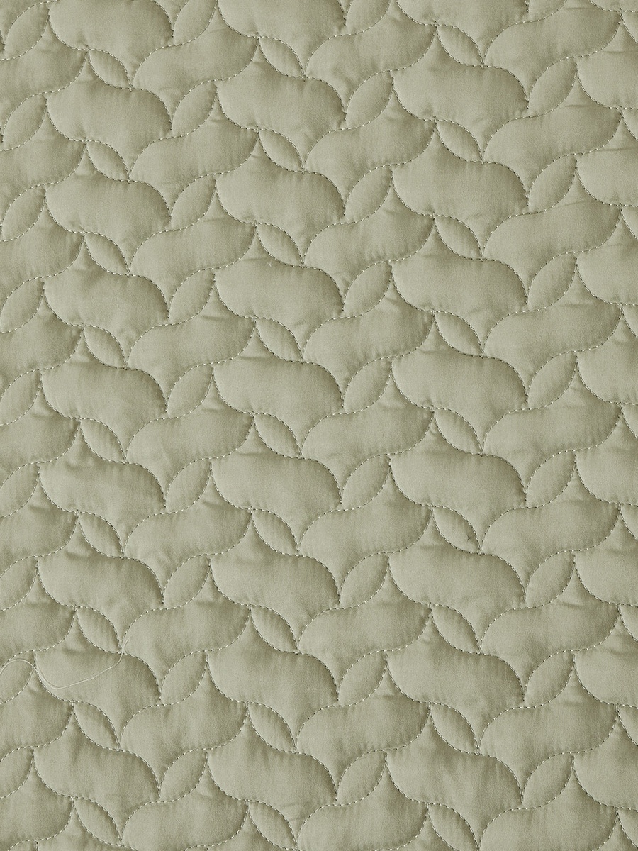 6-Pieces King Size Reversible Ogee Arch Quilted Bedspread Set 260X240 Cm, Soft Microfiber - Green