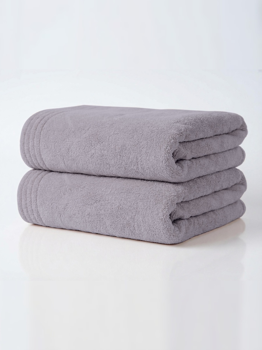 2-Pieces Hand Towel 50X90 Cm , Microfiber 330 GSM, Grey