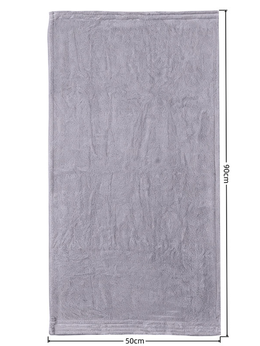 2-Pieces Hand Towel 50X90 Cm , Microfiber 330 GSM, Grey