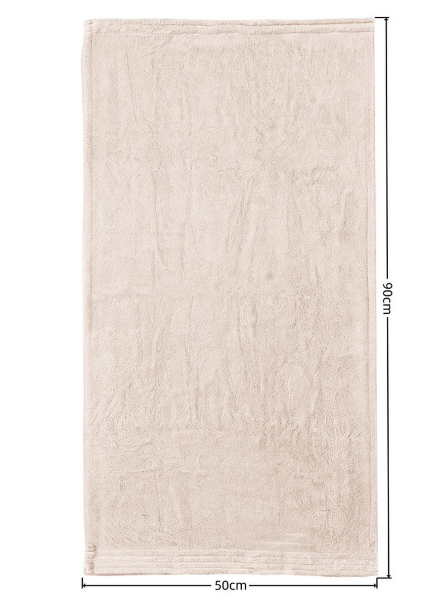 2-Pieces Hand Towel 50X90 Cm , Microfiber 330 GSM, Cream