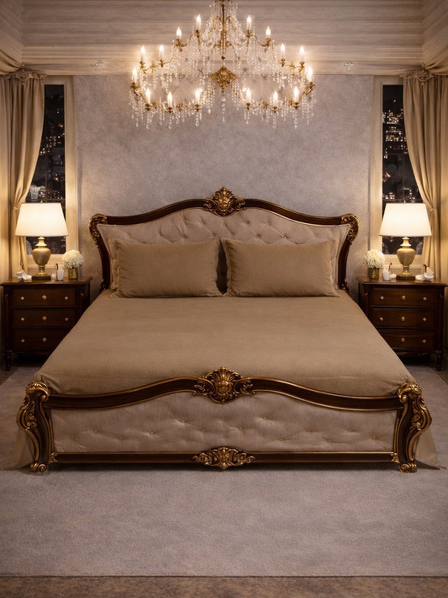 100% Tencel With Merrow King Flat Bedsheet 3-Pieces Set- Taupe