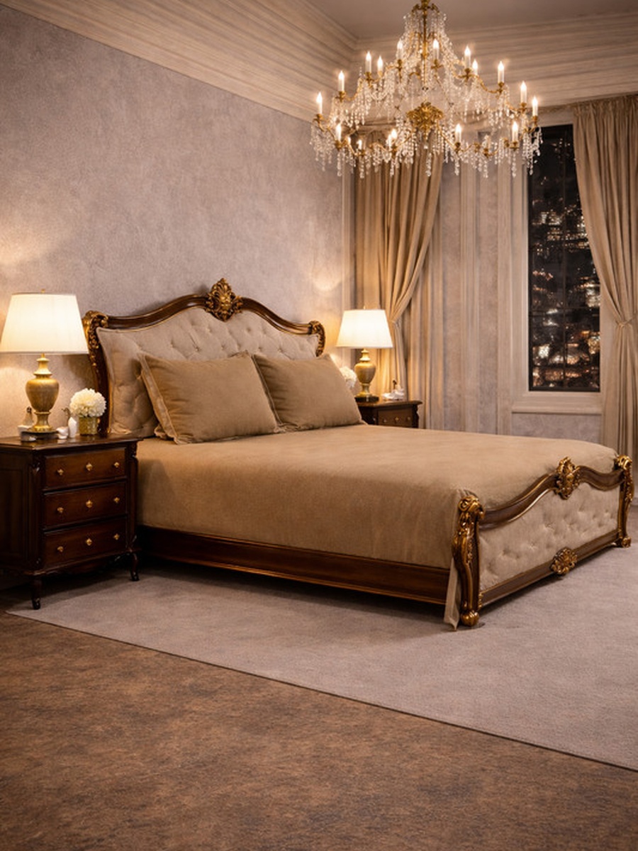 100% Tencel With Merrow King Flat Bedsheet 3-Pieces Set- Taupe