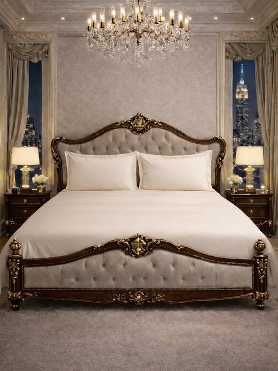 100% Tencel With Merrow King Flat Bedsheet 3-Pieces Set- Ivory