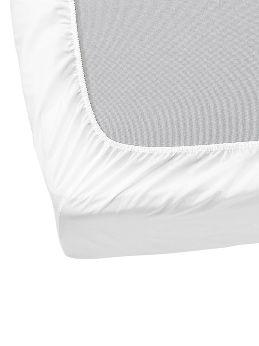 100% Cotton King Bedsheet Set, 1000 TC Pure Essence - White