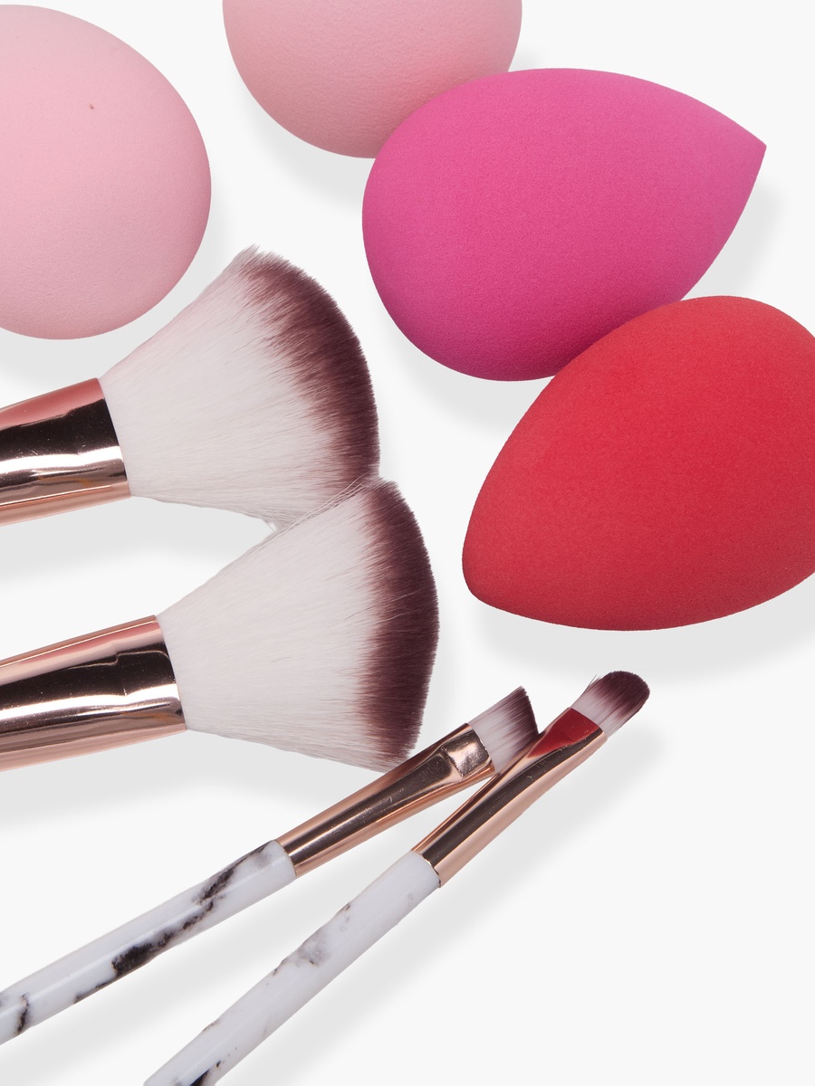 12-Piece Makeup Brush and Sponge Set
