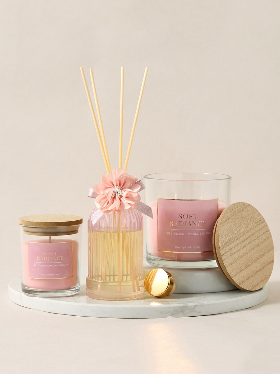 Aura Luxe Reed Diffuser 150ml Soft Radiance- Pink