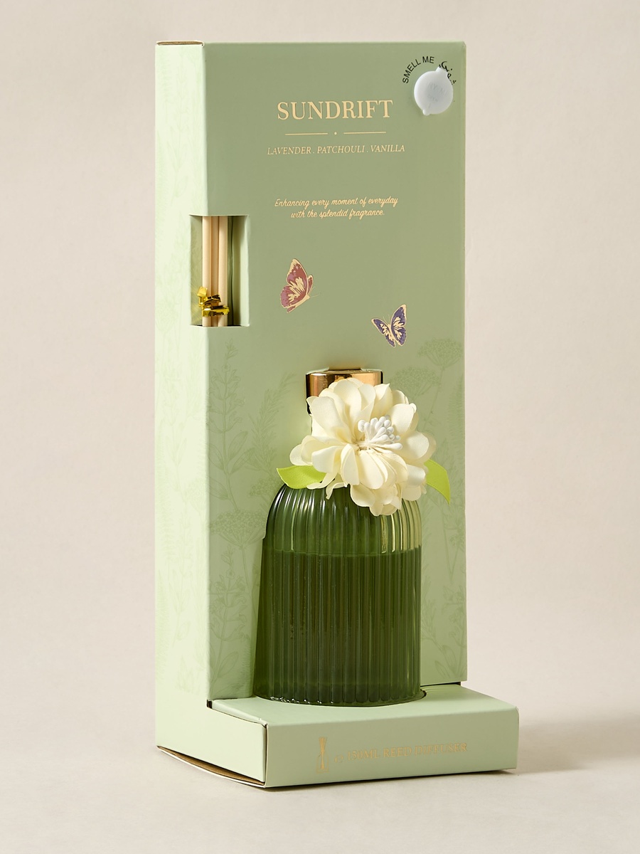 Aura Luxe Reed Diffuser 150ml Sundrift- Green