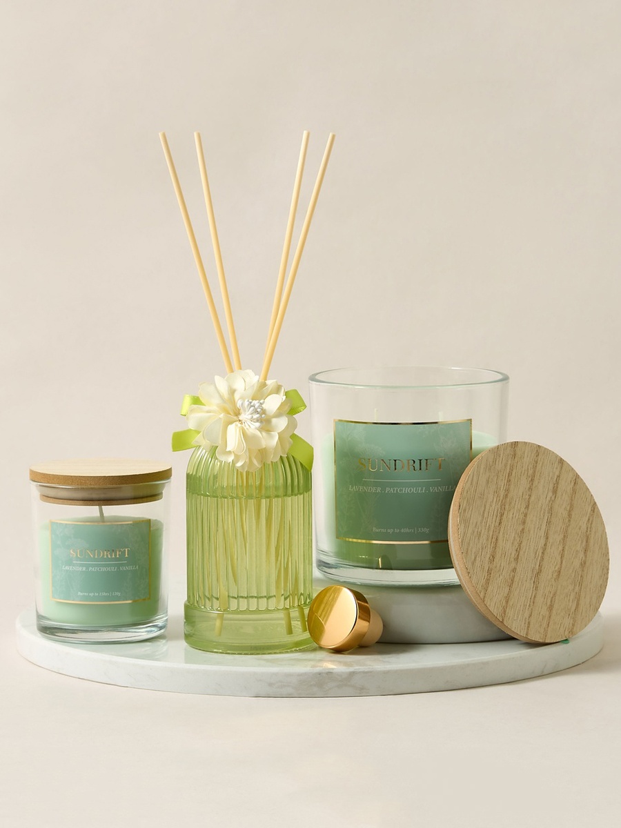 Aura Luxe Reed Diffuser 150ml Sundrift- Green