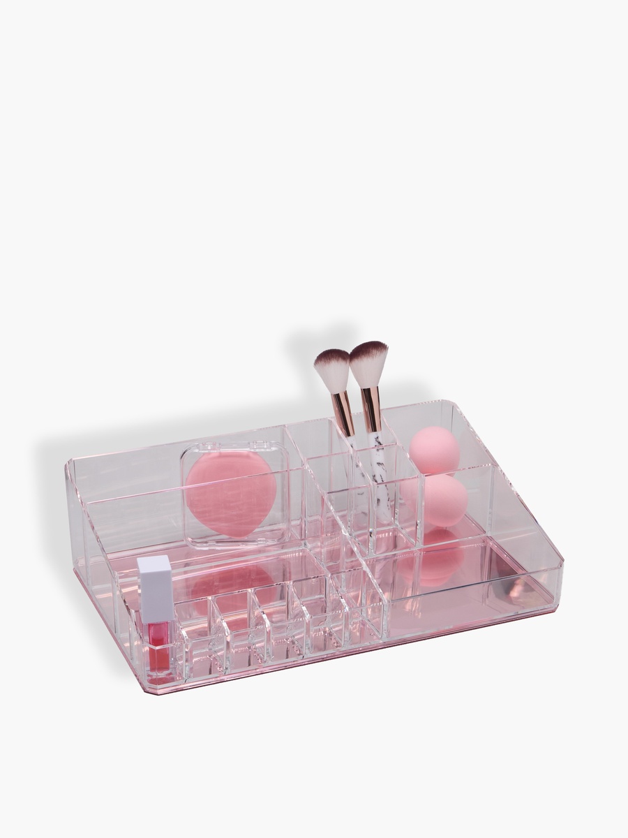 16-Compartment Cosmetic Organiser - 33x20x9 cm