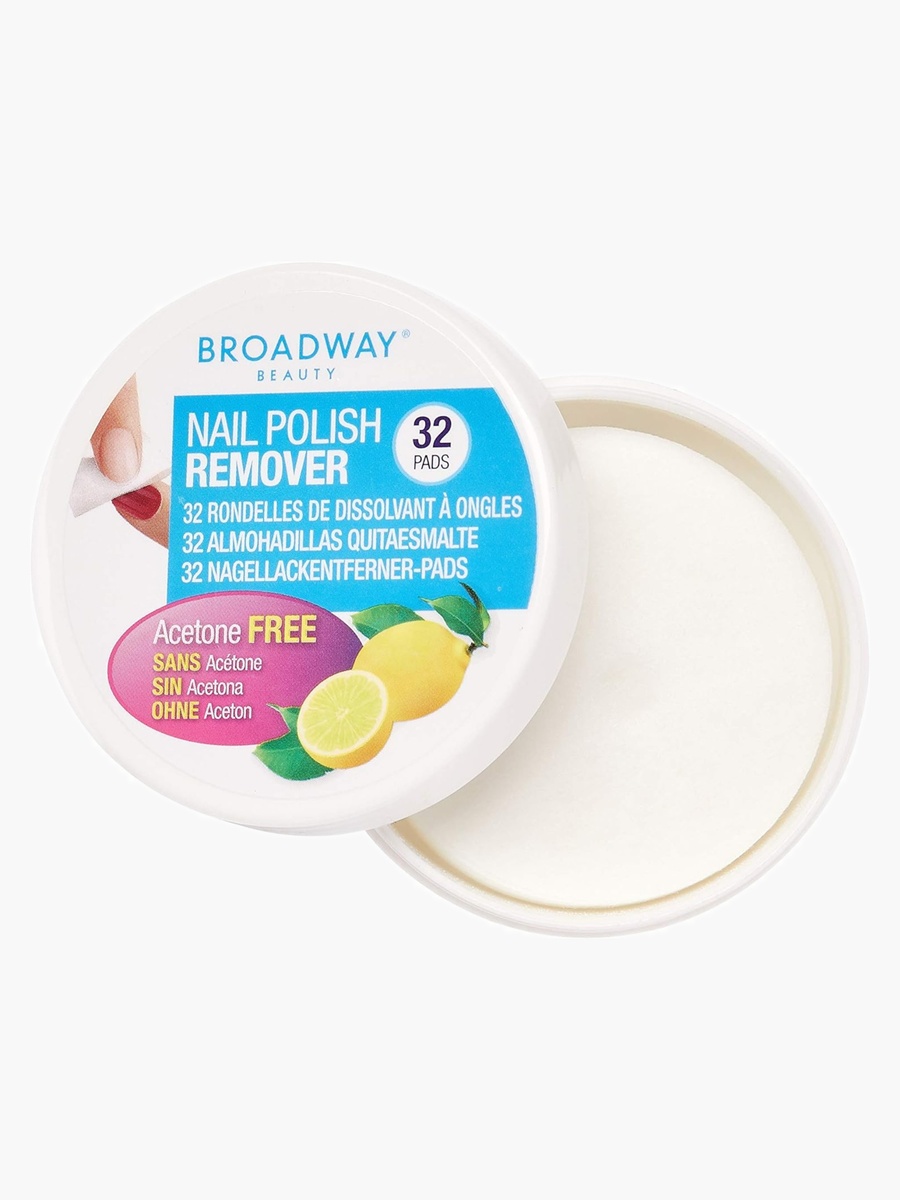 Cosmetics Lemon Scented Polish Remover Pads