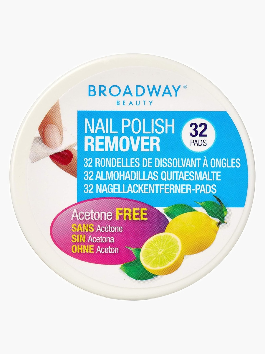 Cosmetics Lemon Scented Polish Remover Pads