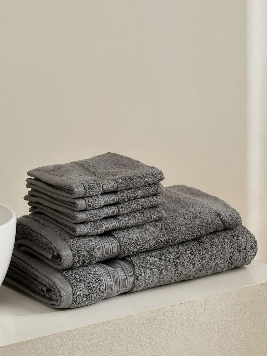 Air Rich 6-Piece Fade-Resistant Bath Towel Set
