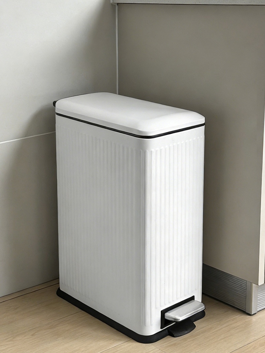 Nyla Rectangular Stainless Steel Pedal Bin - 30 L