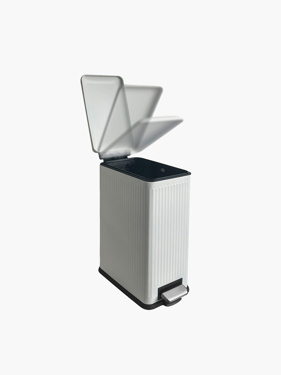 Nyla Rectangular Stainless Steel Pedal Bin - 30 L