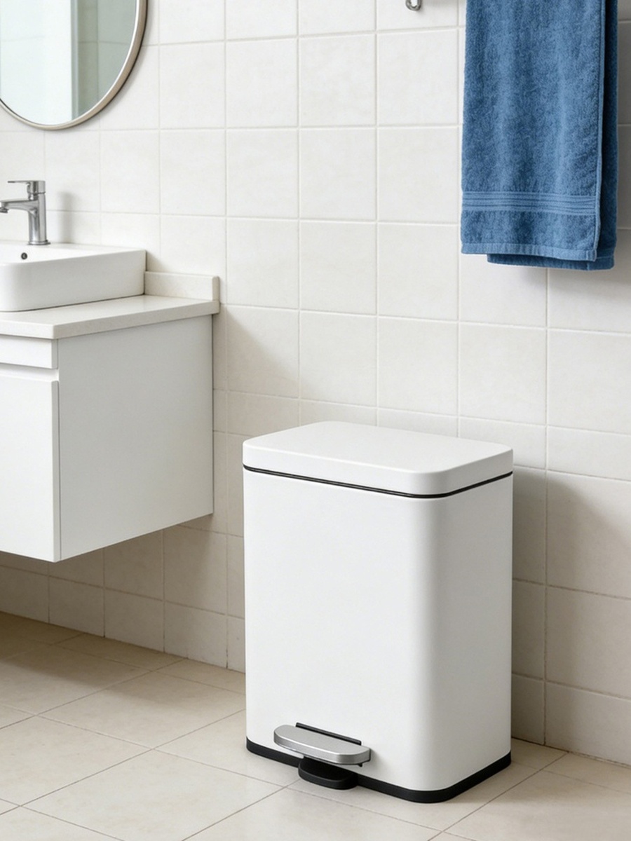 Morgen Rectangular Stainless Steel Pedal Bin - 5 L