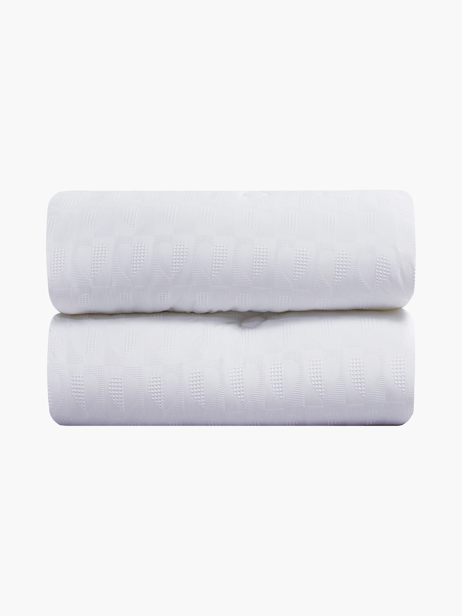All Season Textured Waffle 4-Pieces Twin Comforter Set - 170x230 cm