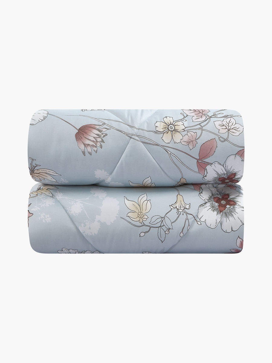 All Season Printed Reversible 4-Pieces Twin Size Comforter Set - 170x240 cm