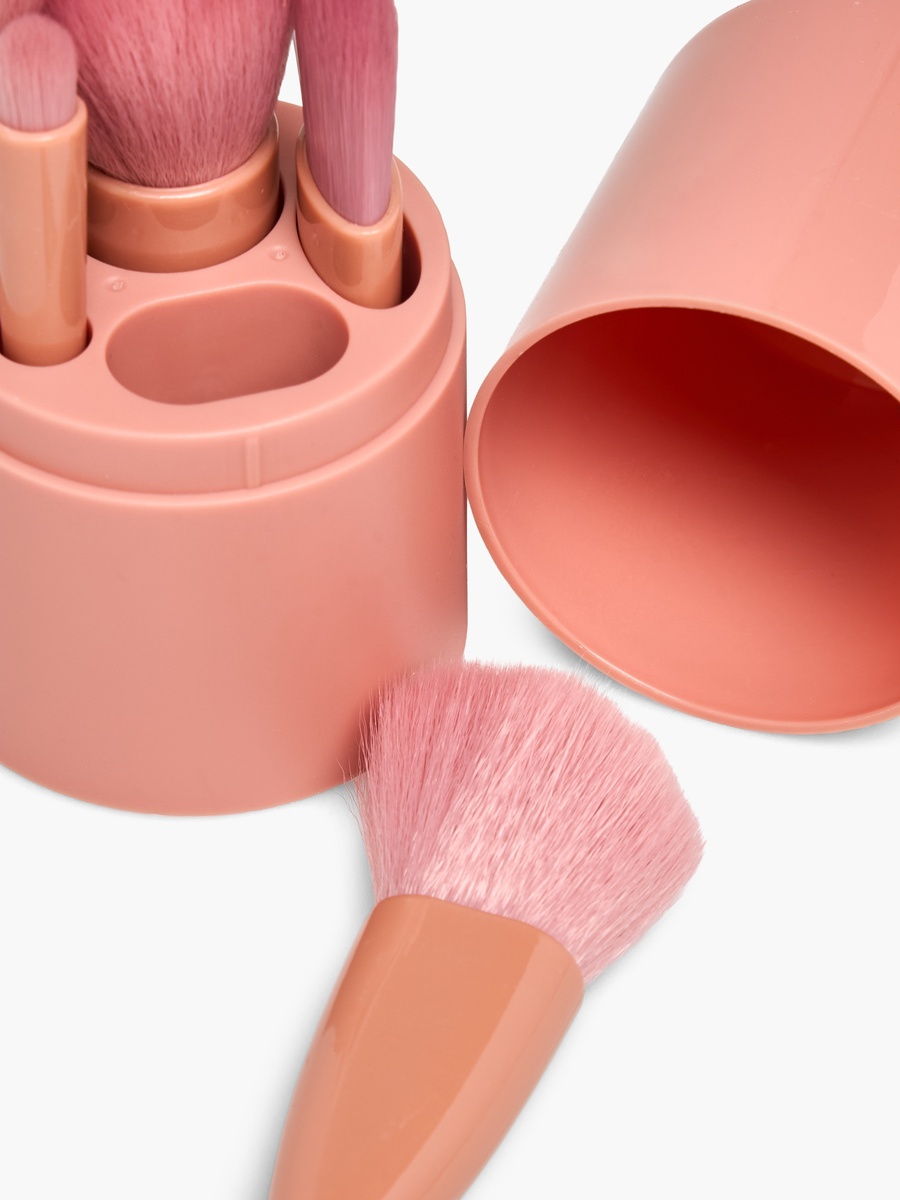 Set of 5 - Makeup Brush with Holder