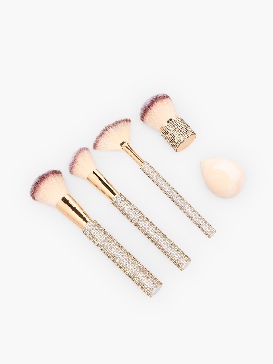 5-Piece Embellished Makeup Brush Set