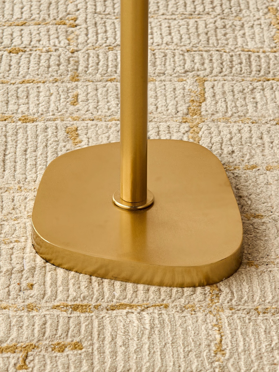 Marble Top Side Table - 35x52x28 cm