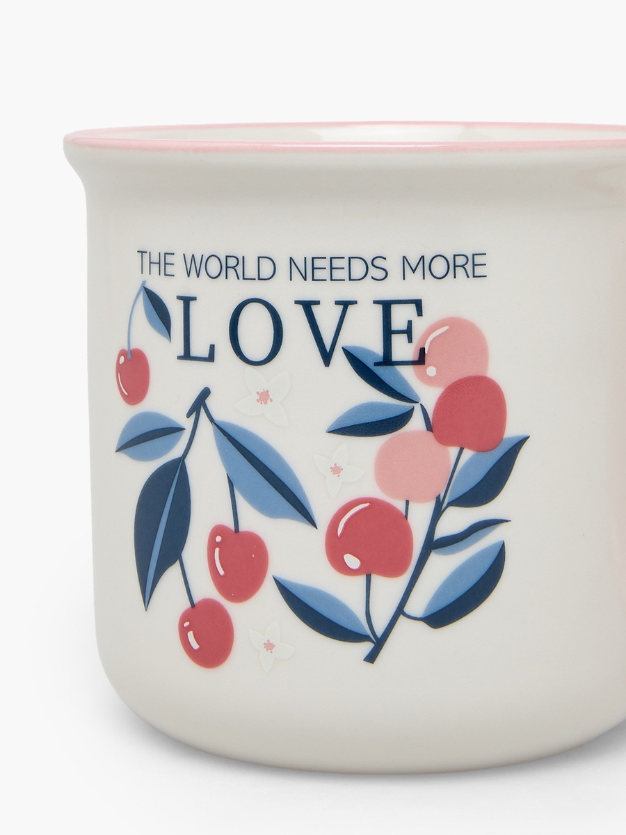 Love Print New Bone China Mug with Handle - 355 ml