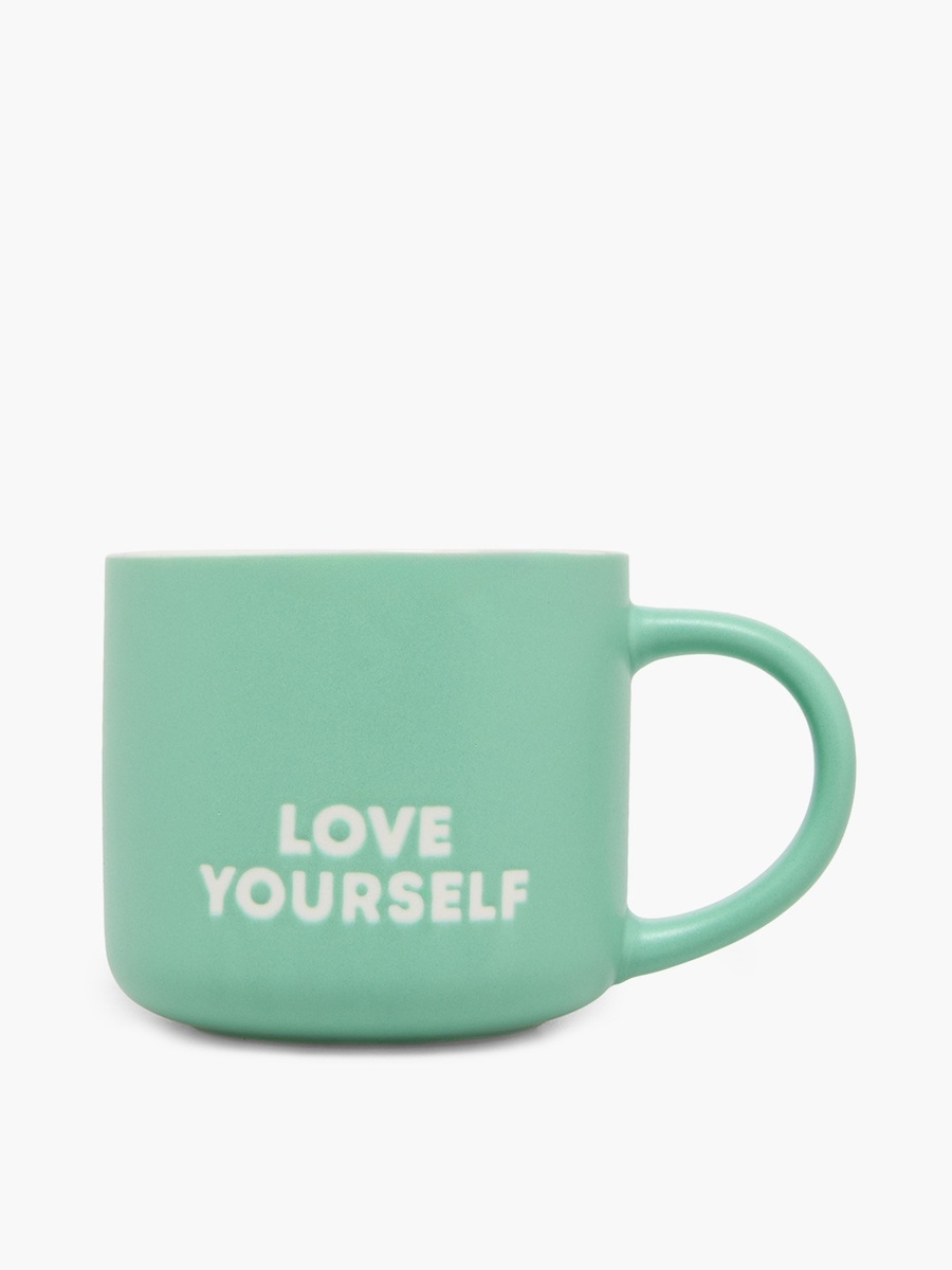 Love Yourself Print Bone China Mug with Handle - 340 ml