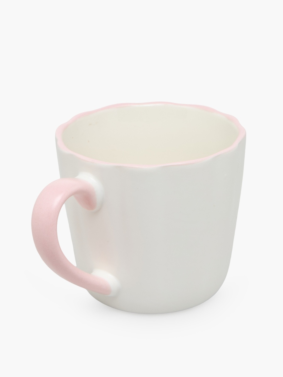 Slogan Print Bone China Mug - 370 ml