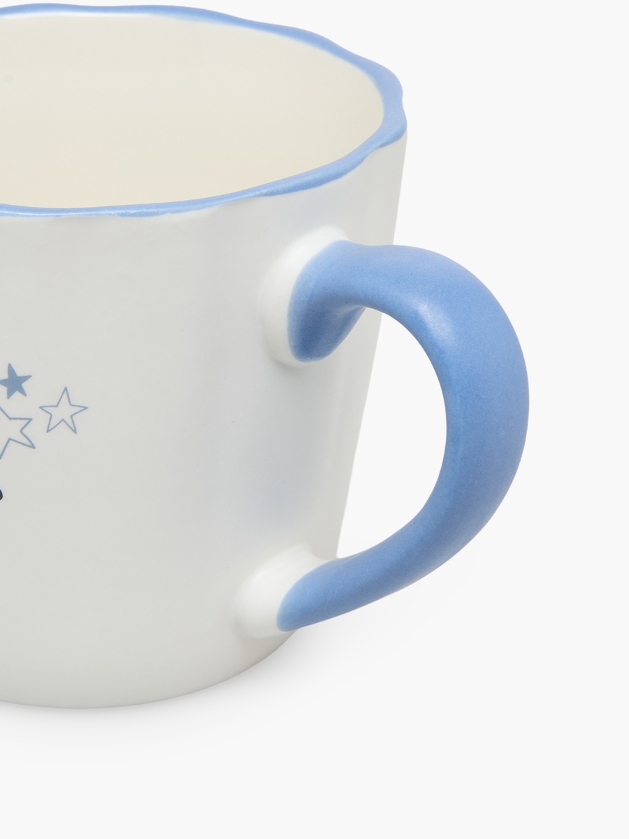 Slogan Print Bone China Mug - 370 ml