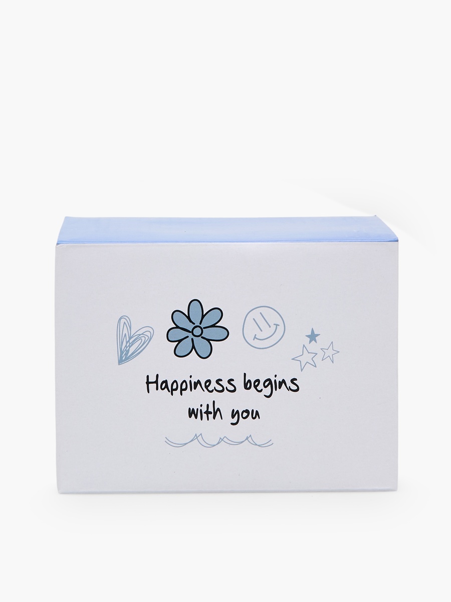 Slogan Print Bone China Mug - 370 ml