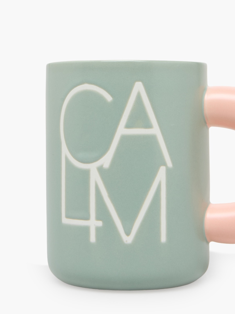 Calm Print New Bone China Mug with Handle - 400 ml