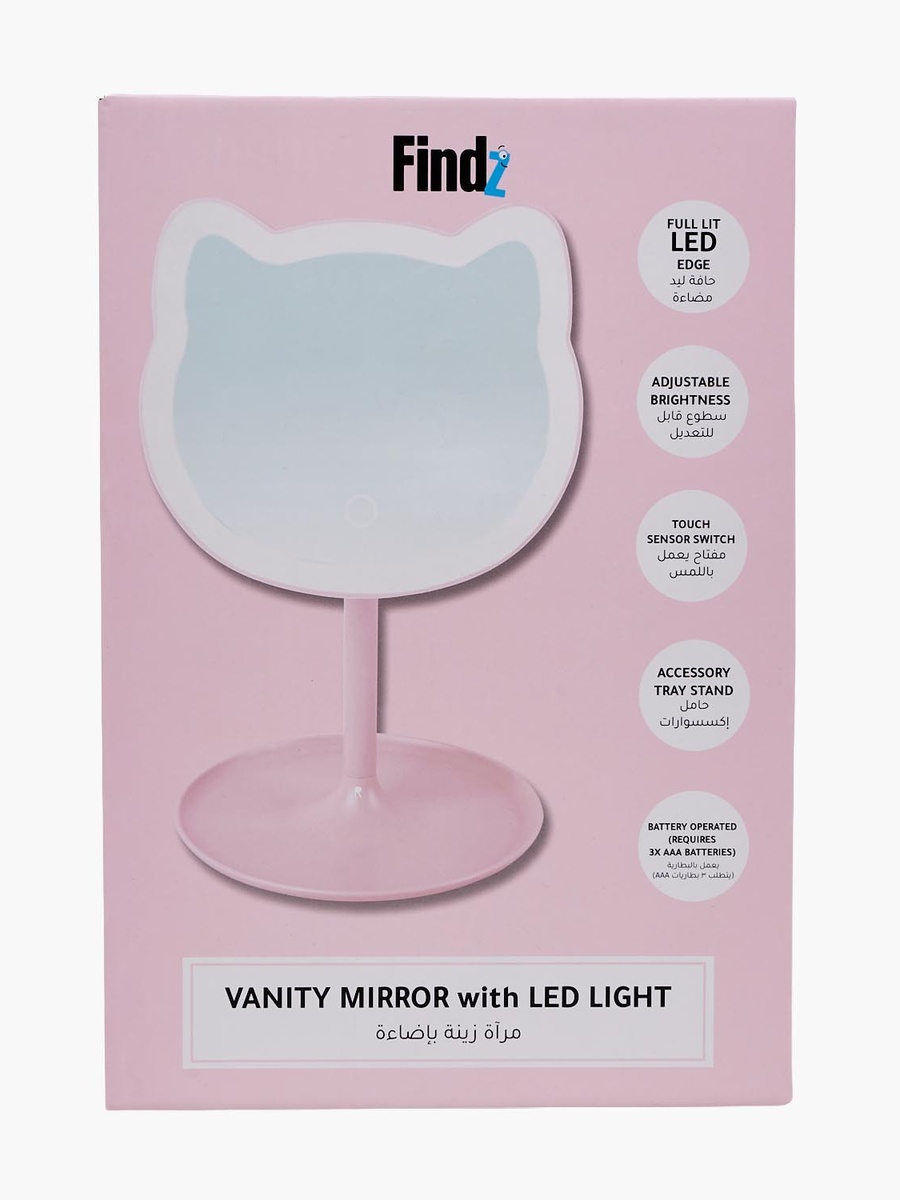Cat Shaped Vanity Mirror with LED Light