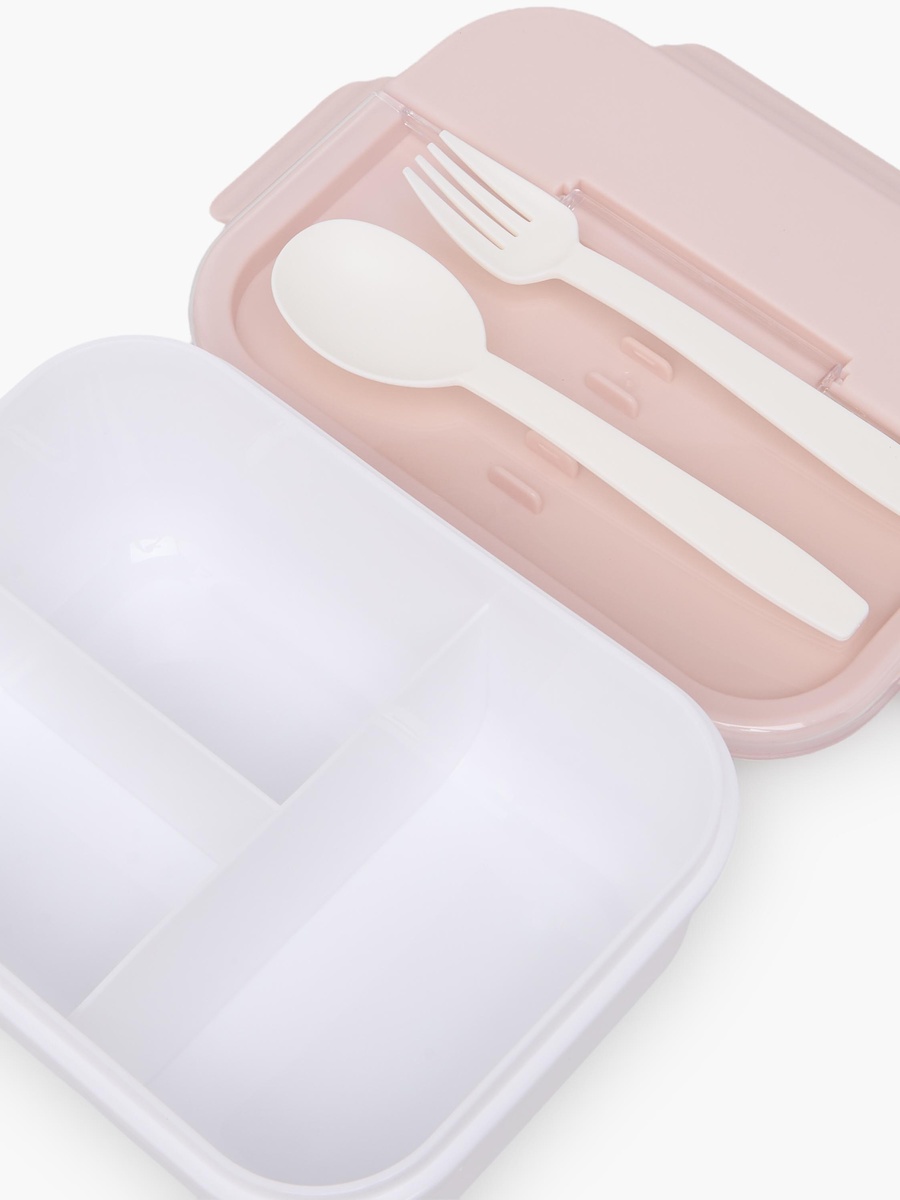 Girls Solid 3-Piece Lunch Bag Set with Lunch Box and Water Bottle - 1 L