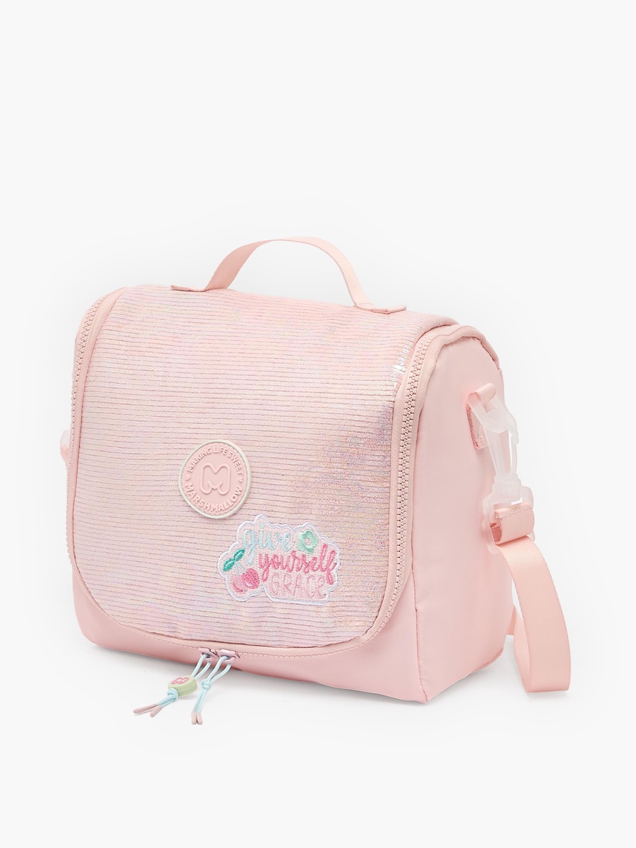 Girls Sequin Texture Lunch Bag with Detachable Strap