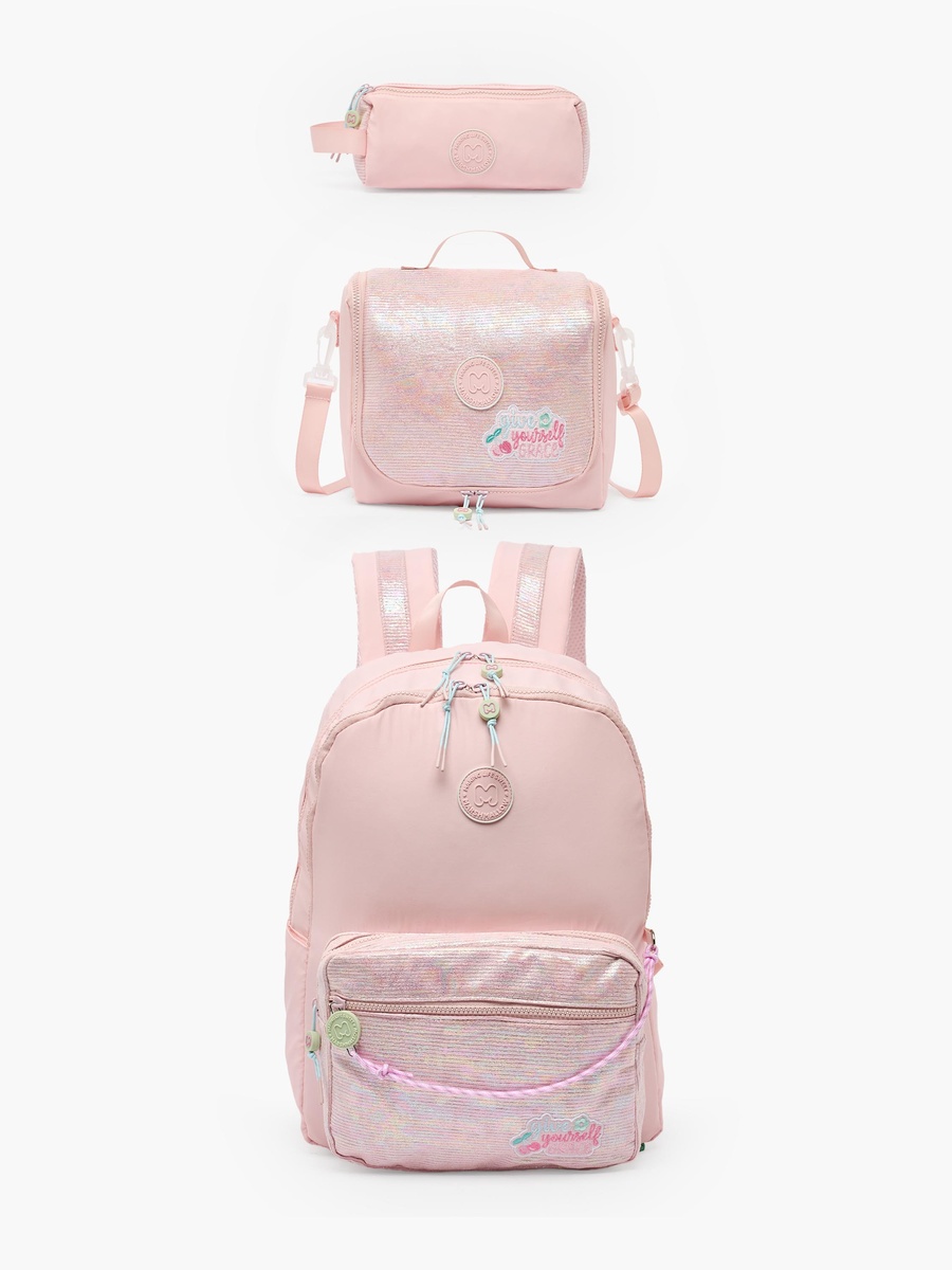 Girls Sequin Texture Lunch Bag with Detachable Strap