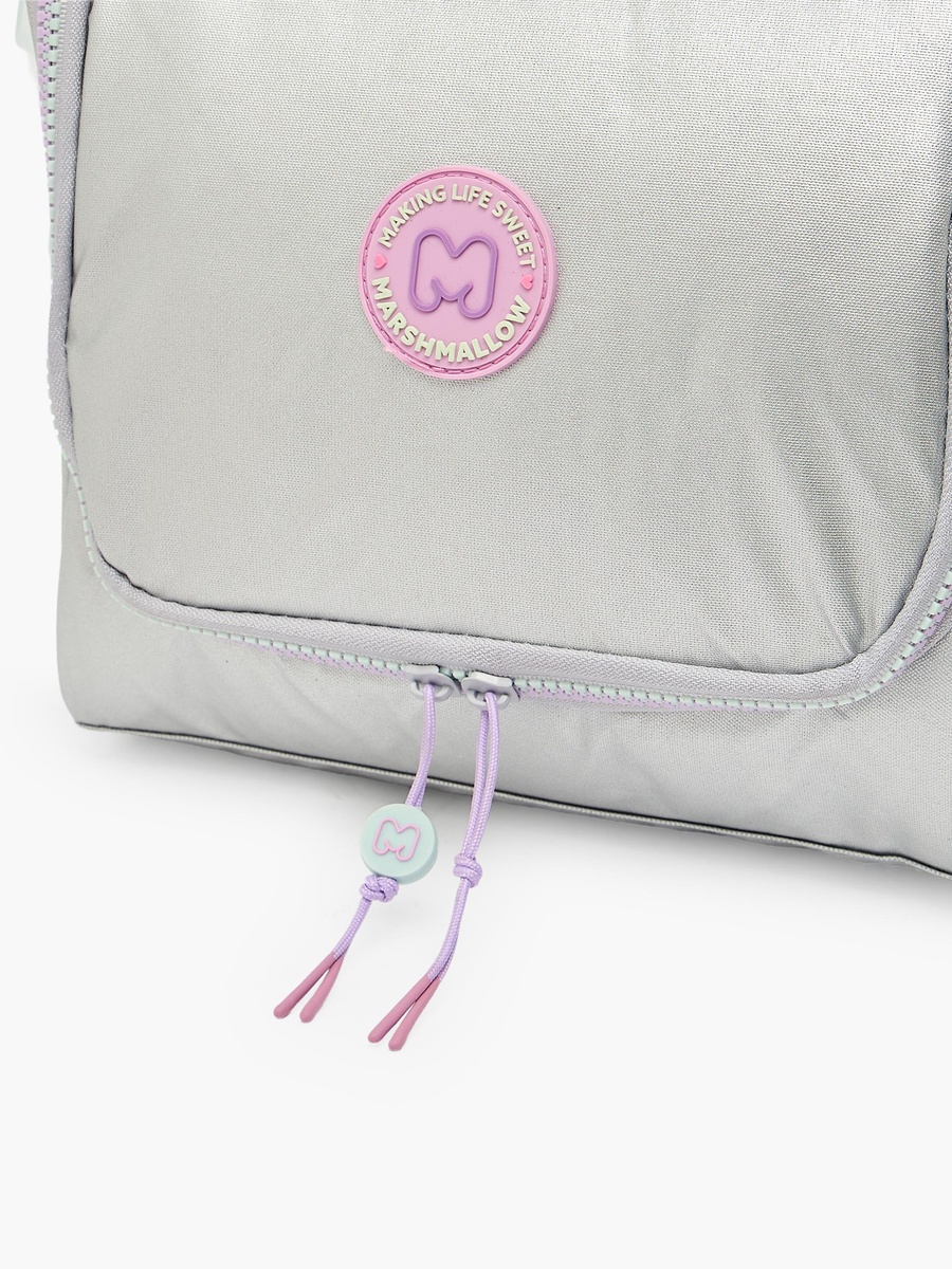 Girls Solid Lunch Bag with Detachable Strap
