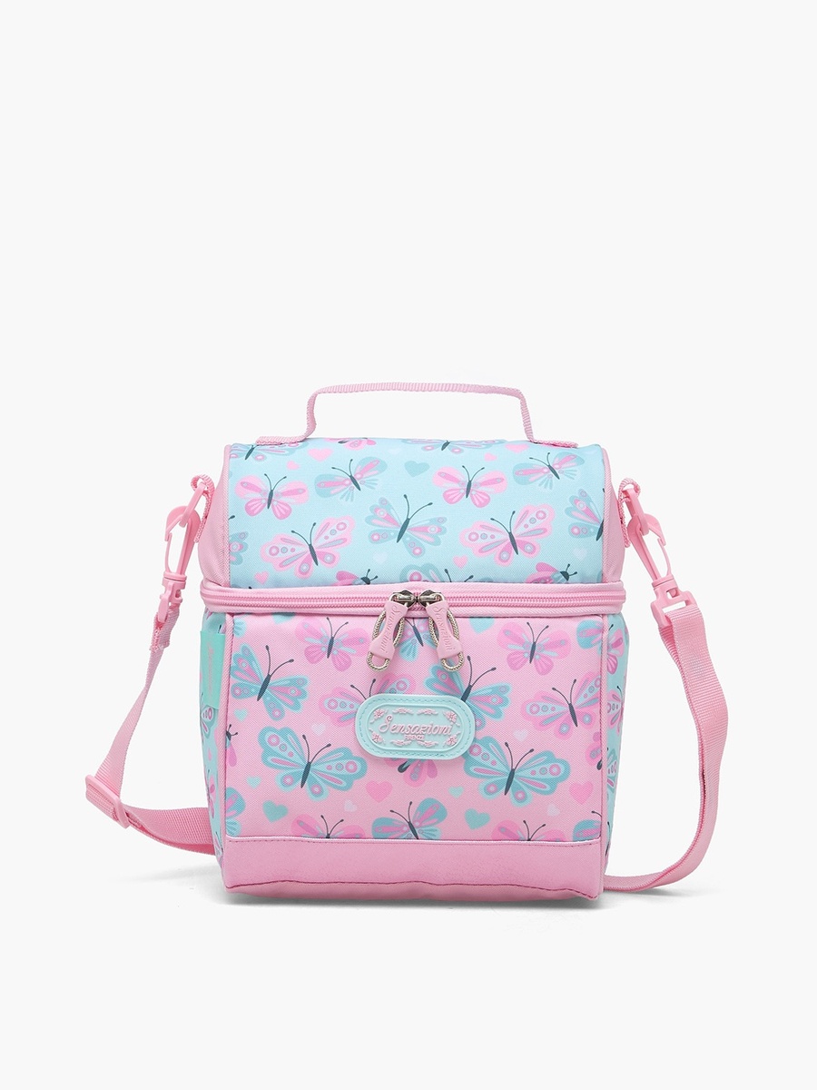 Butterfly Print Lunch Bag with Insulation