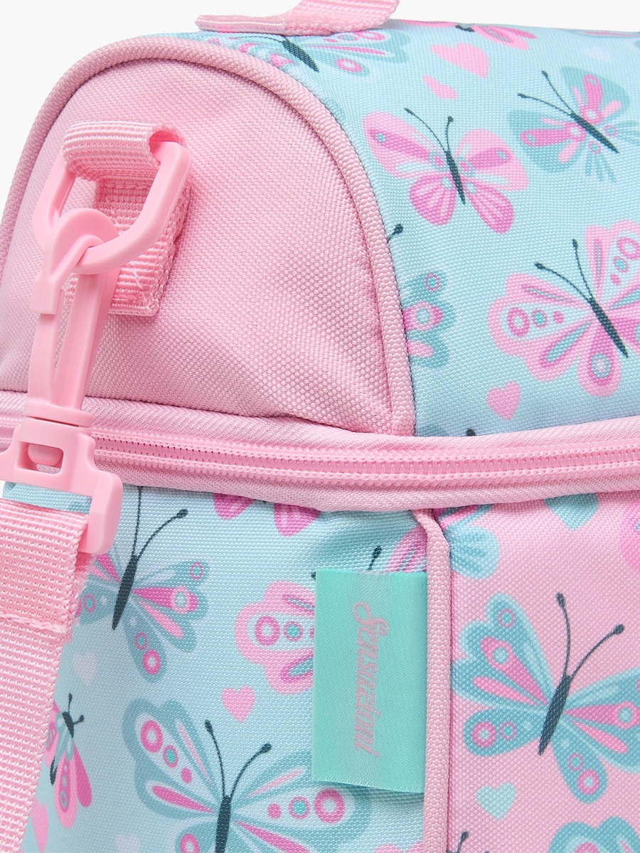 Butterfly Print Lunch Bag with Insulation