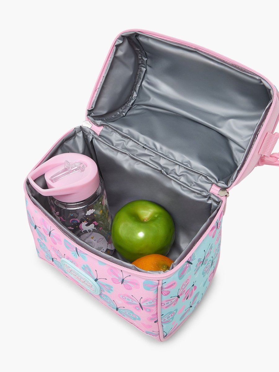 Butterfly Print Lunch Bag with Insulation