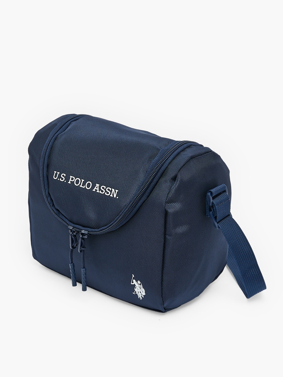 Logo Print Lunch Bag with Adjustable Strap