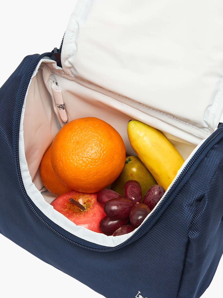 Logo Print Lunch Bag with Adjustable Strap