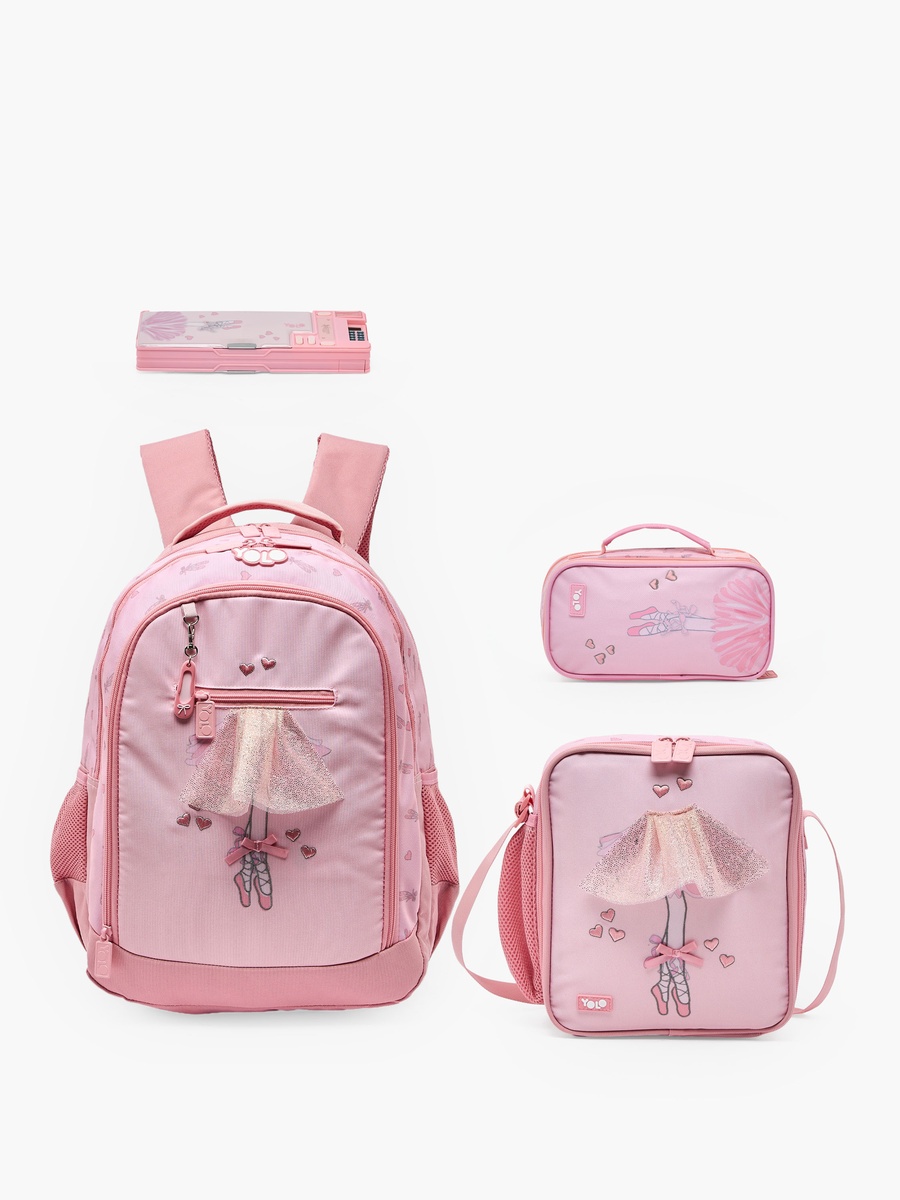 Ballerina Print Lunch Bag with Adjustable Strap